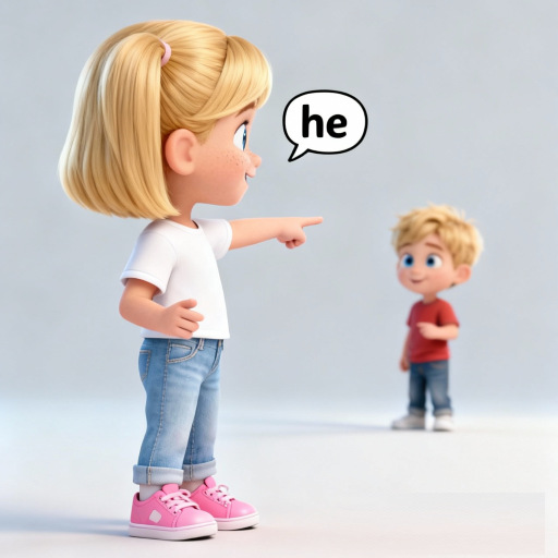 he